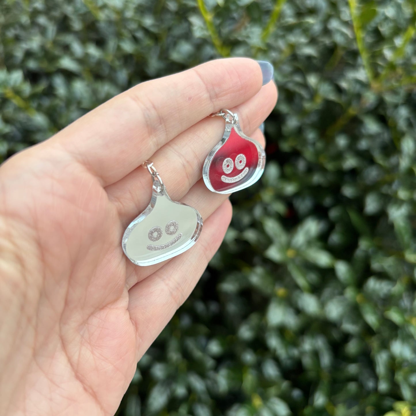 Silver Slime Acrylic Earrings