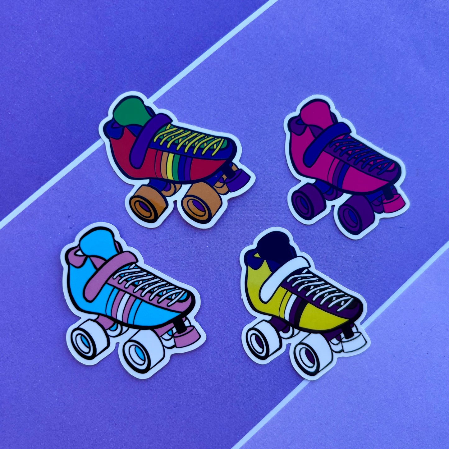 Roller Derby Pride Skates 2.5” Vinyl Stickers