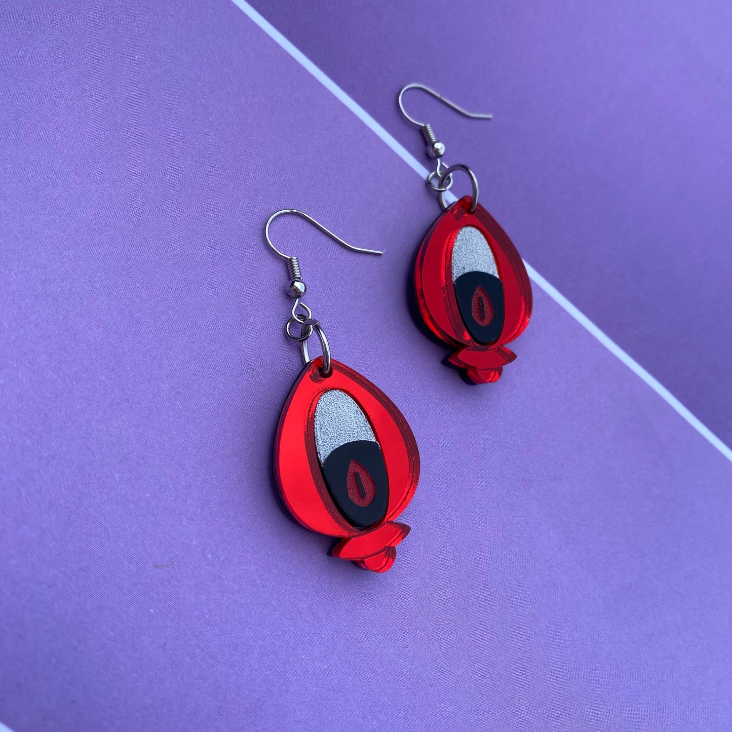 Hazbin Alastor Acrylic Earrings