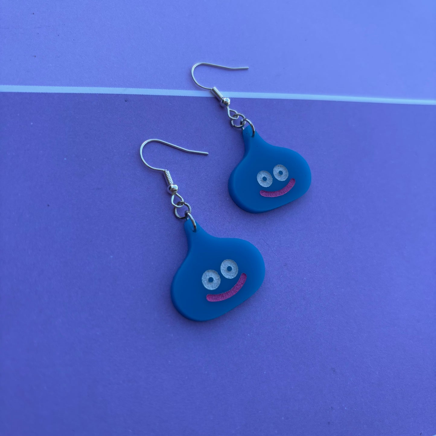 Blue Slime Acrylic Earrings