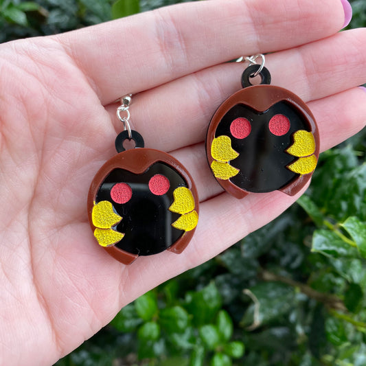 Kabuto Double Sided Acrylic Earrings