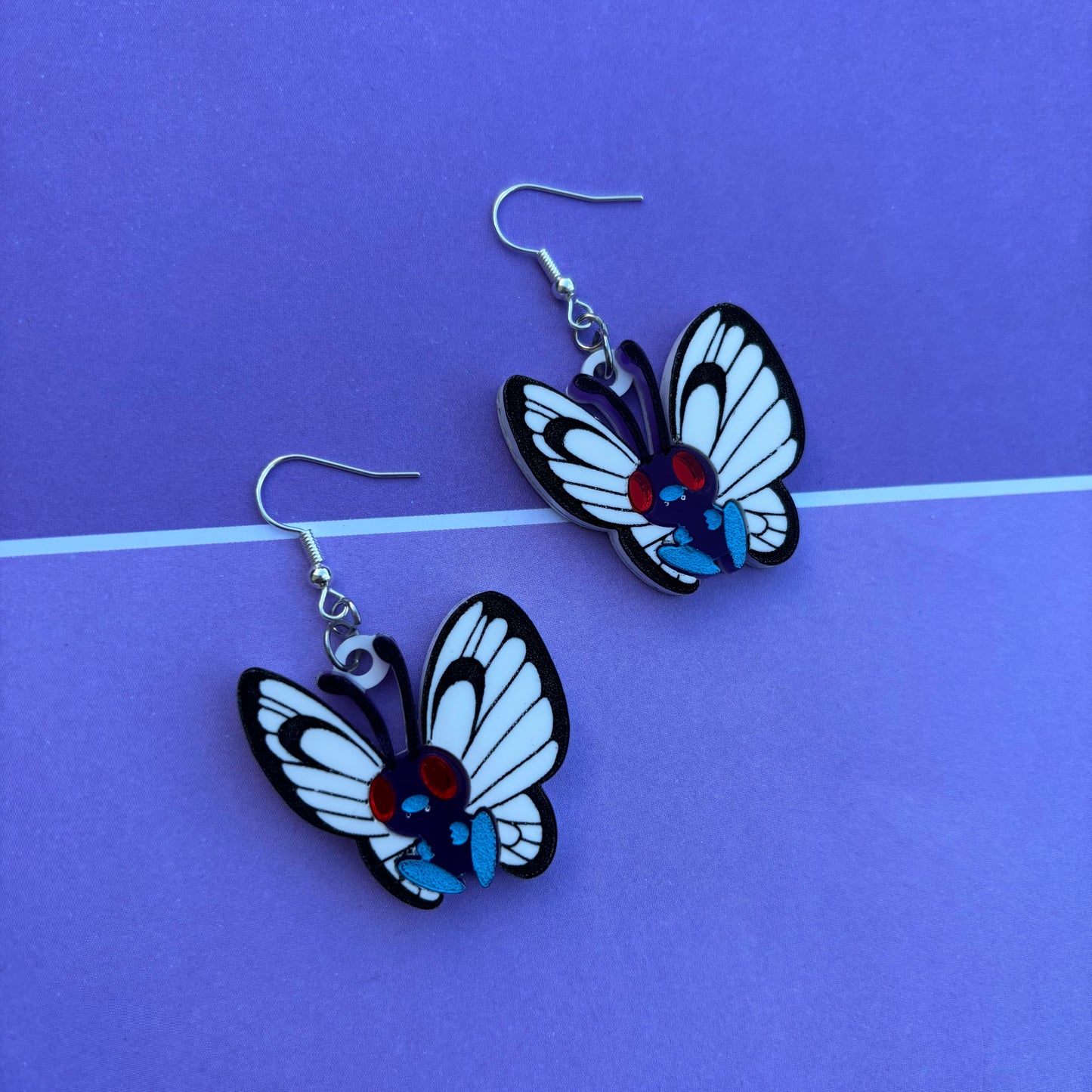 Butterfree Small Acrylic Earrings