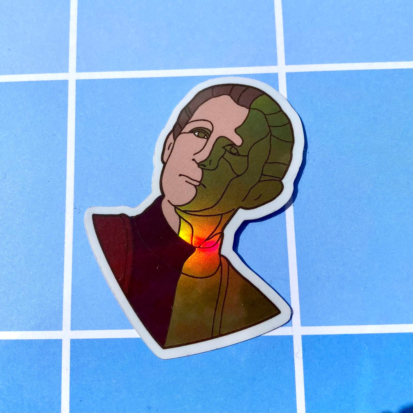 Transforming Odo Holographic Vinyl Sticker