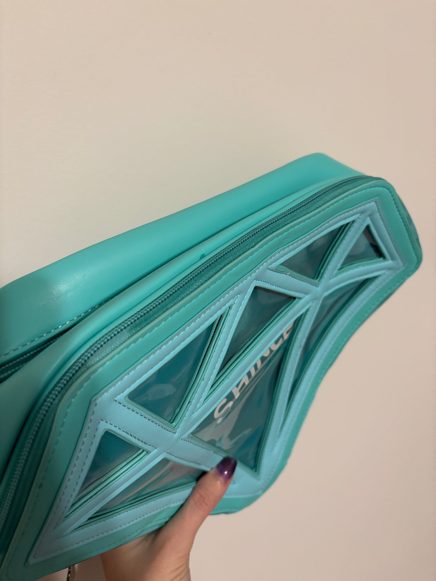 Shining SHINee Teal Diamond ITA Bag - B GRADE