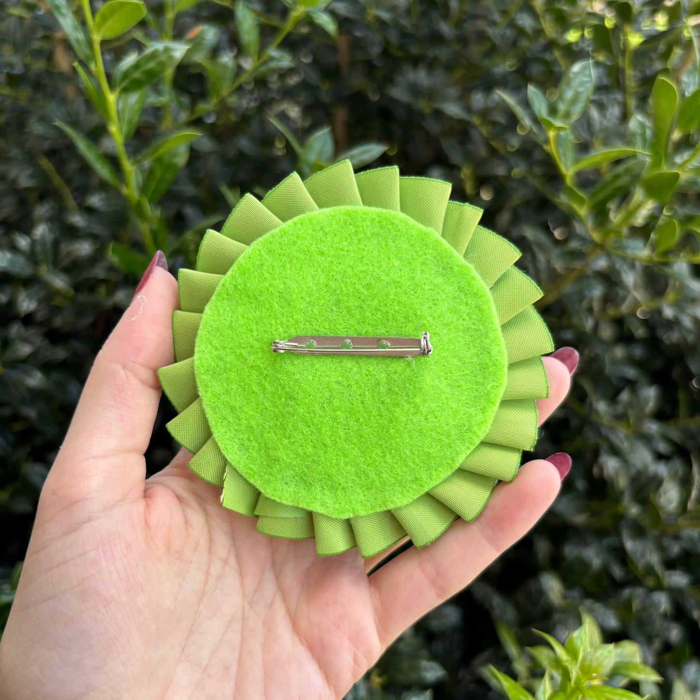 Cunt Neon Green Ribbon Rosette