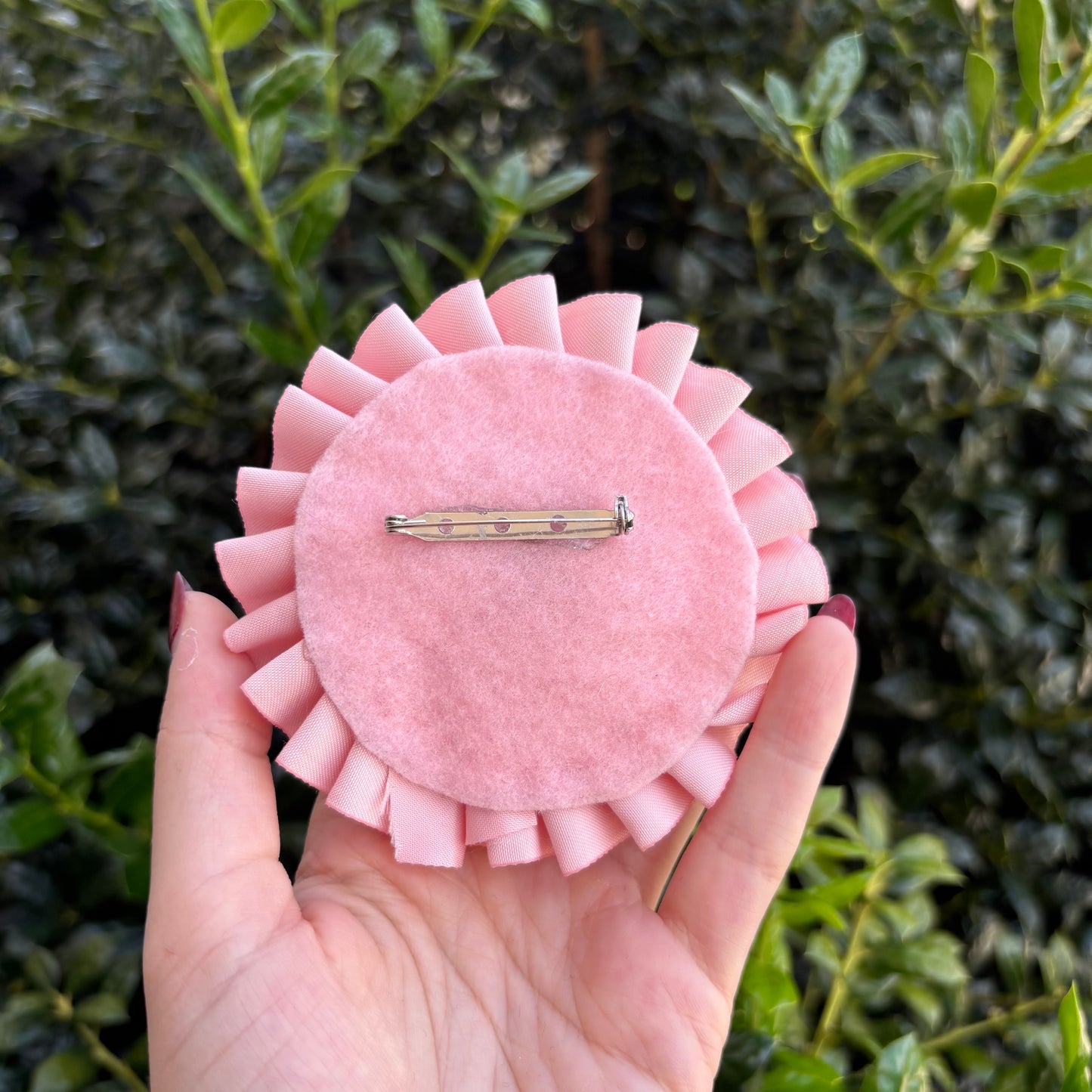Cutie Pink Alpha Ribbon Rosette