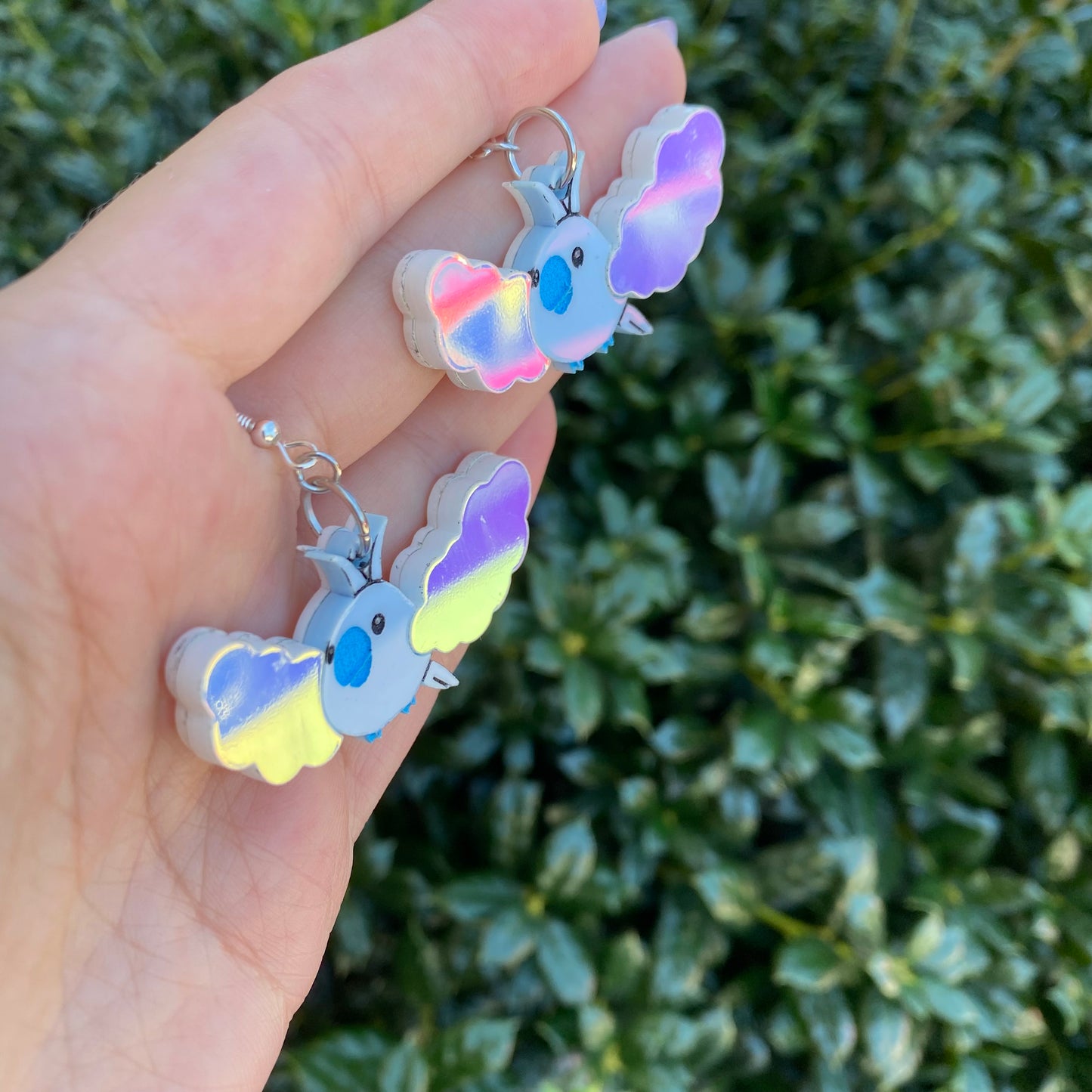 Swablu Iridescent Wings Acrylic Earrings