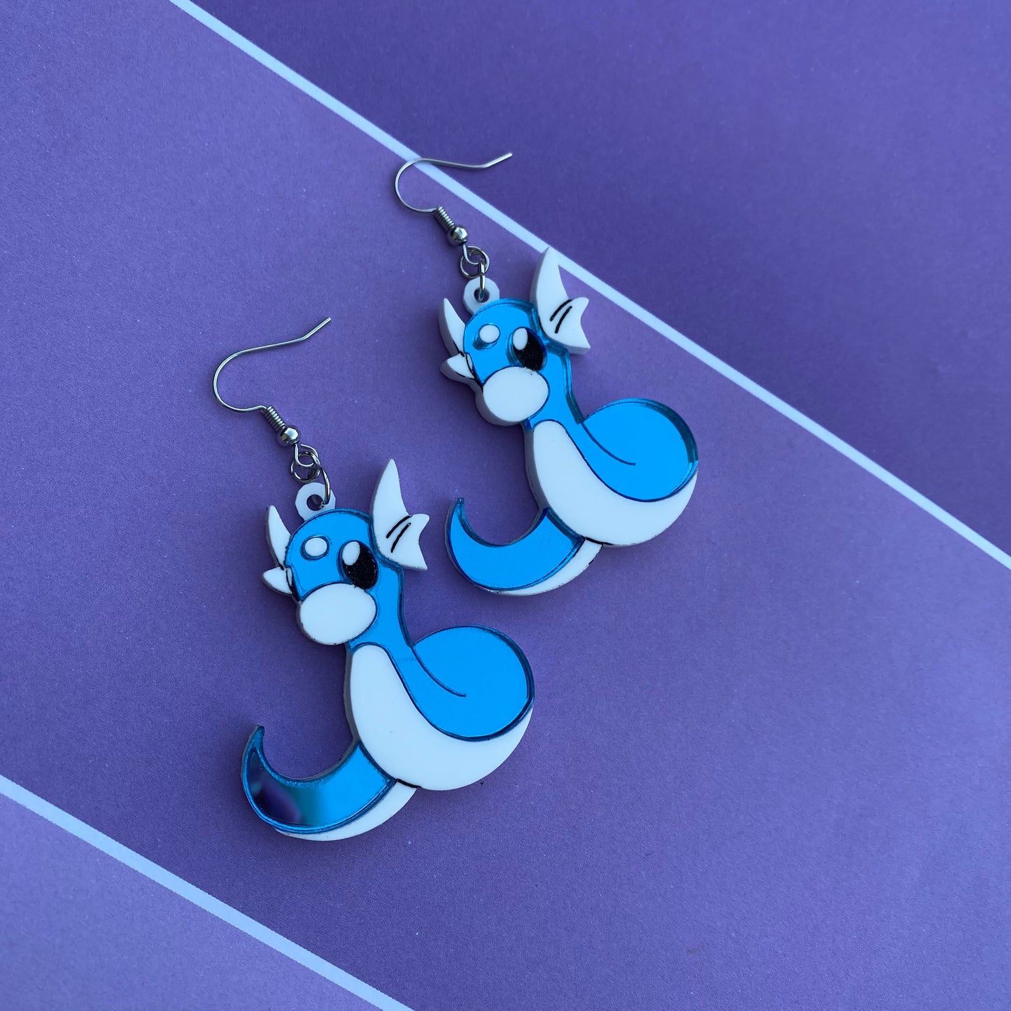 Dratini Acrylic Earrings