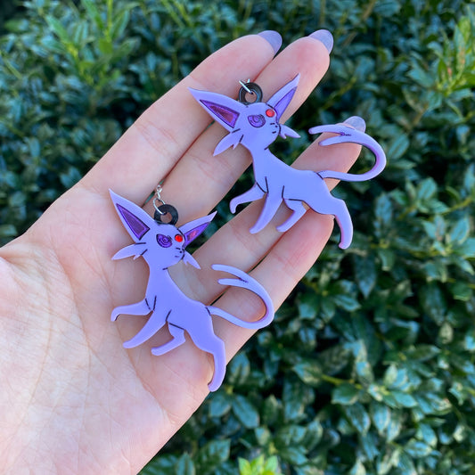 Espeon Acrylic Earrings