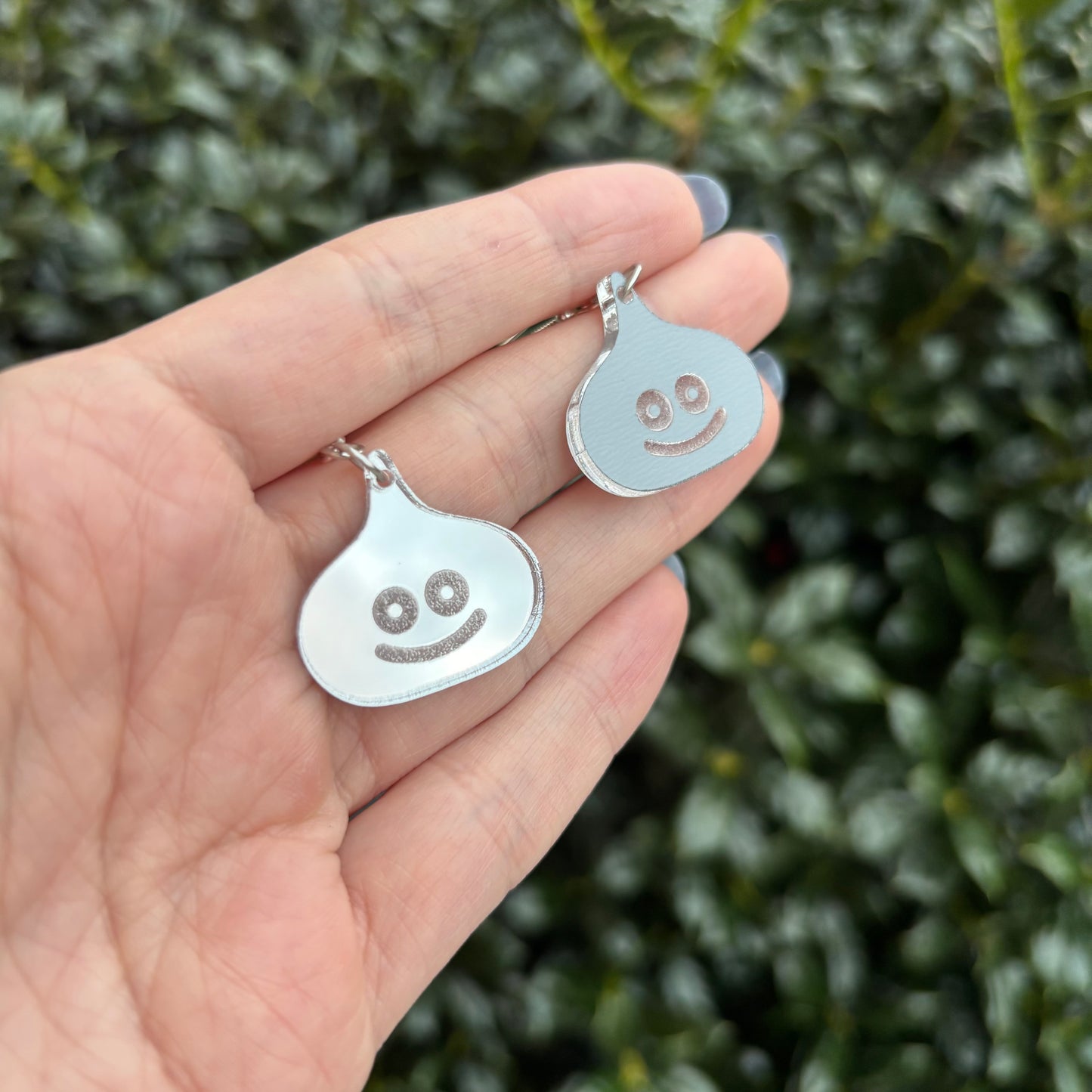Silver Slime Acrylic Earrings