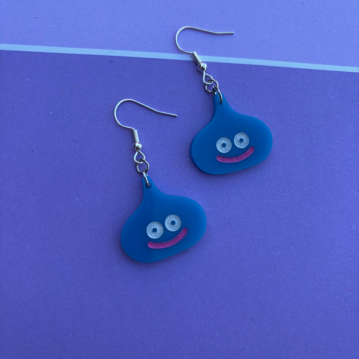 Blue Slime Acrylic Earrings