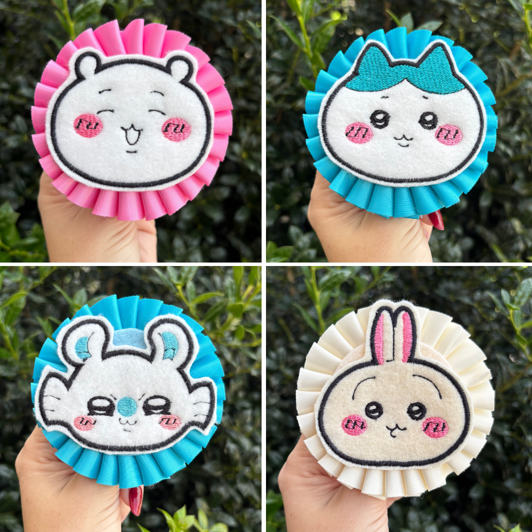 Chiikawa Ribbon Rosettes
