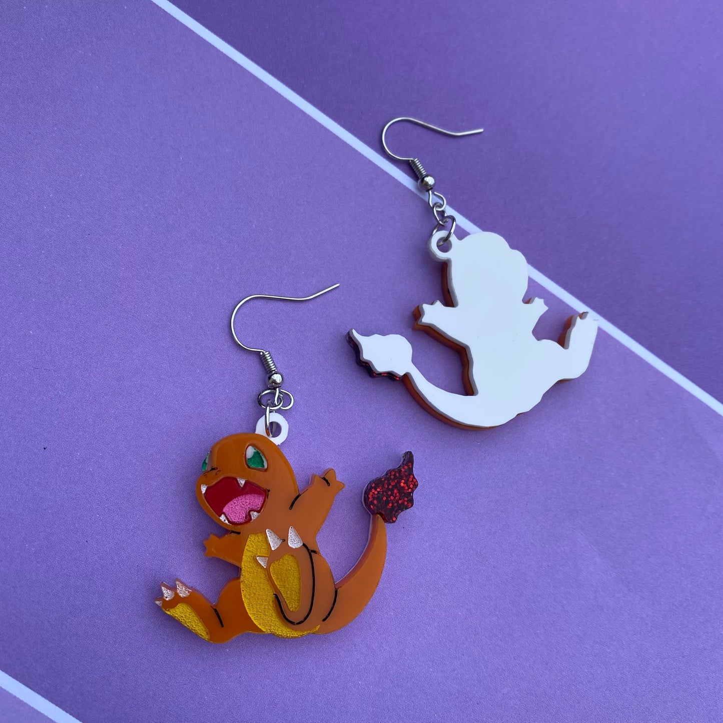 Charmander Acrylic Earrings