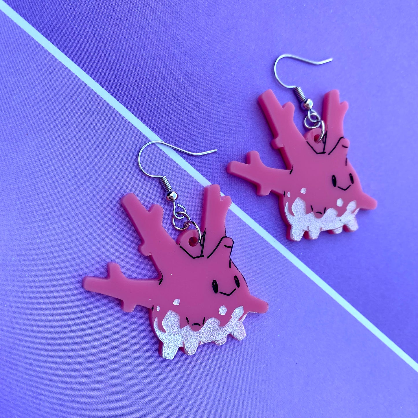 Corsola Acrylic Earrings