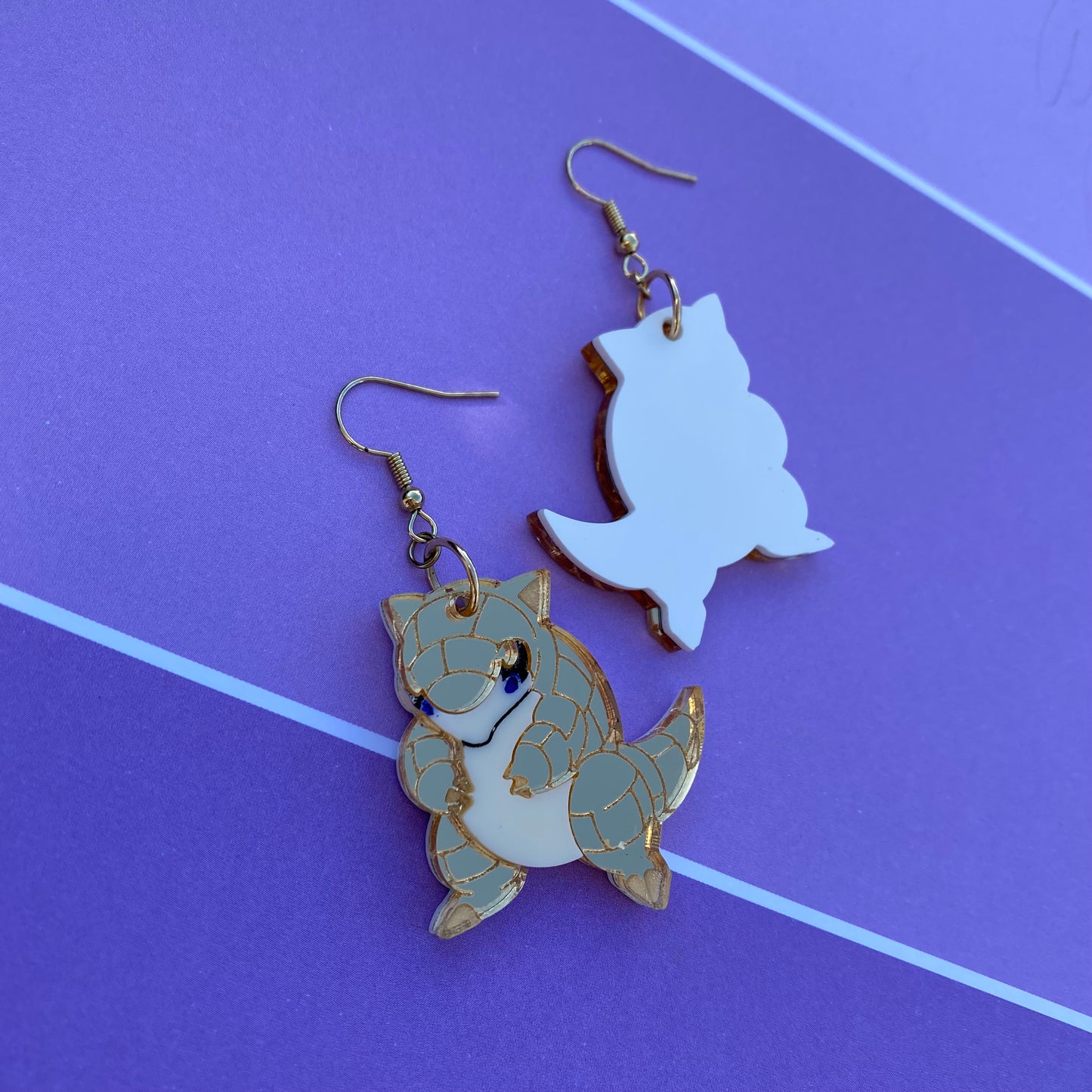 Sandshrew Acrylic Earrings