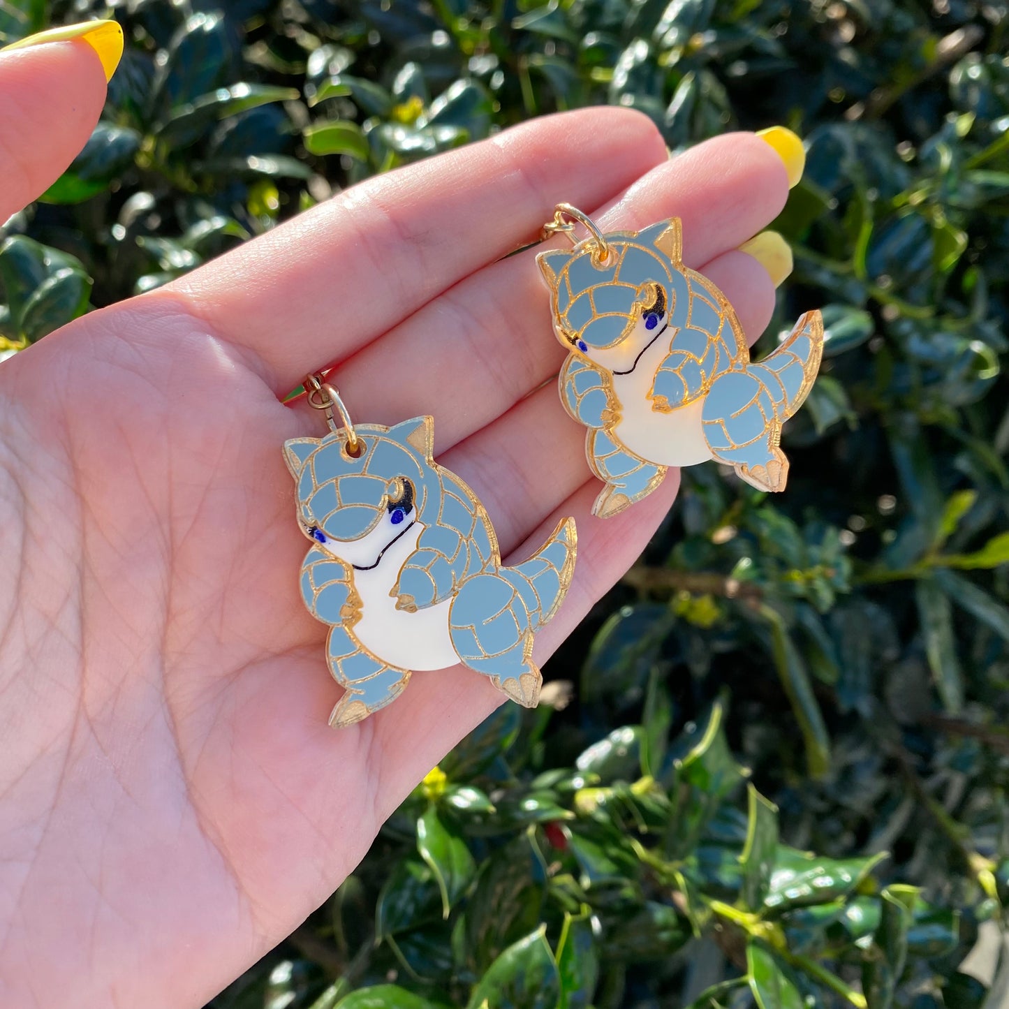 Sandshrew Acrylic Earrings