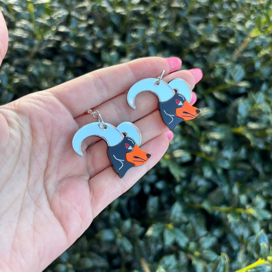 Houndoom Acrylic Earrings