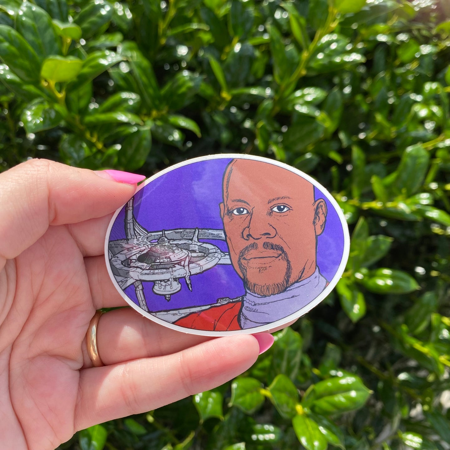 DS9 Captain Sisko Vinyl Sticker