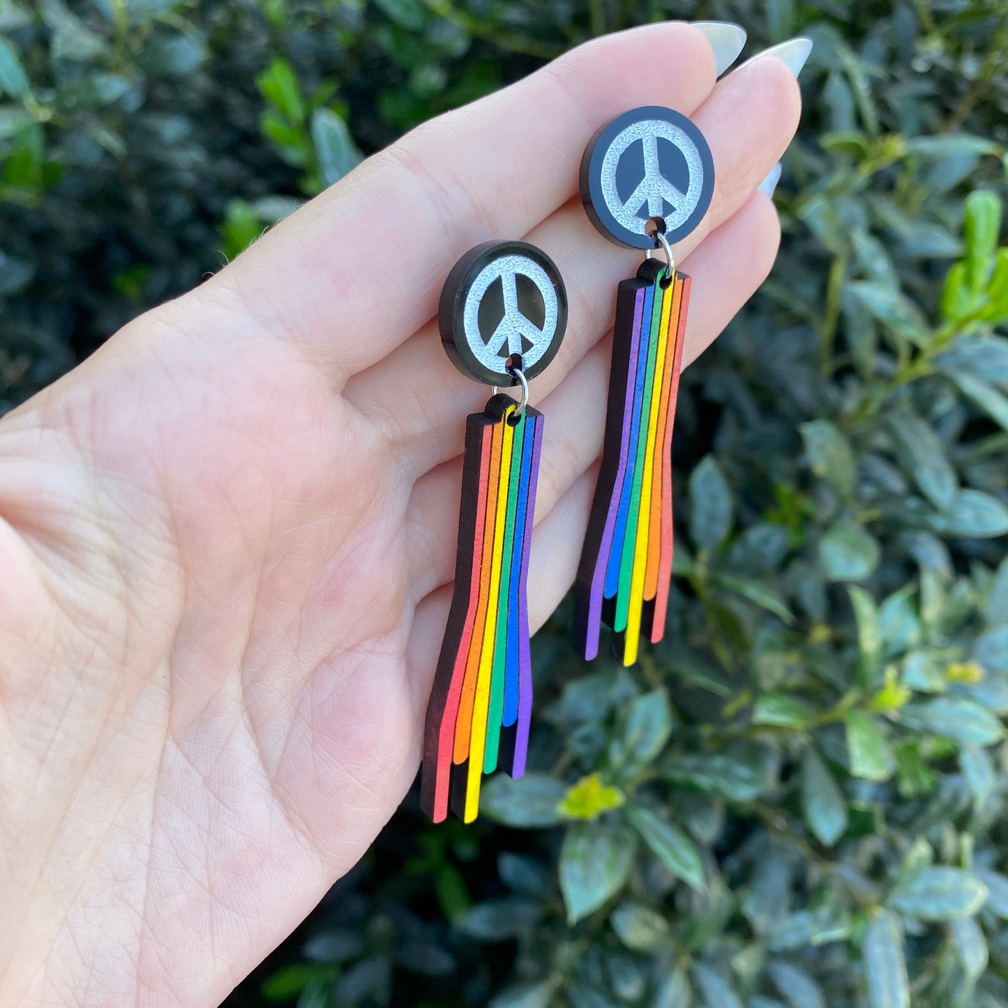 Peace and Rainbows Stud Earrings