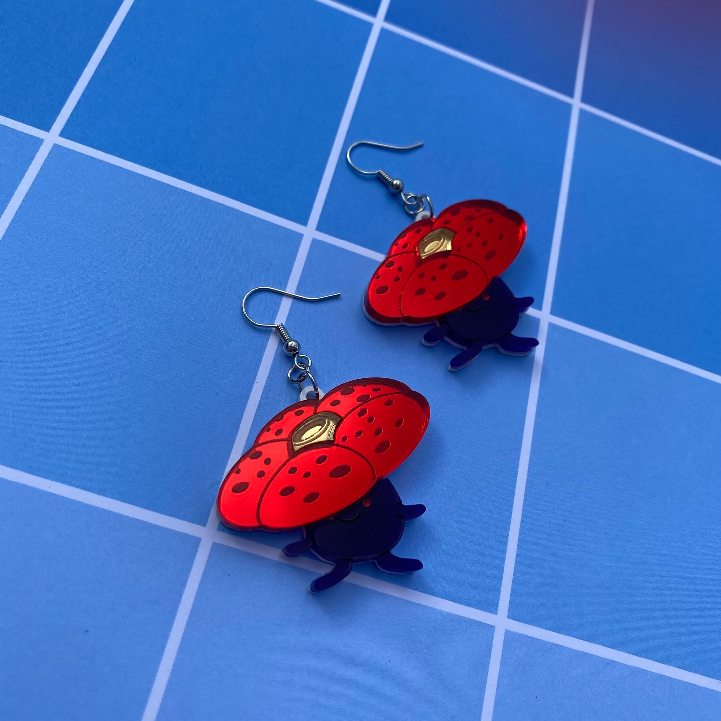 Vileplume Mirror Acrylic Earrings