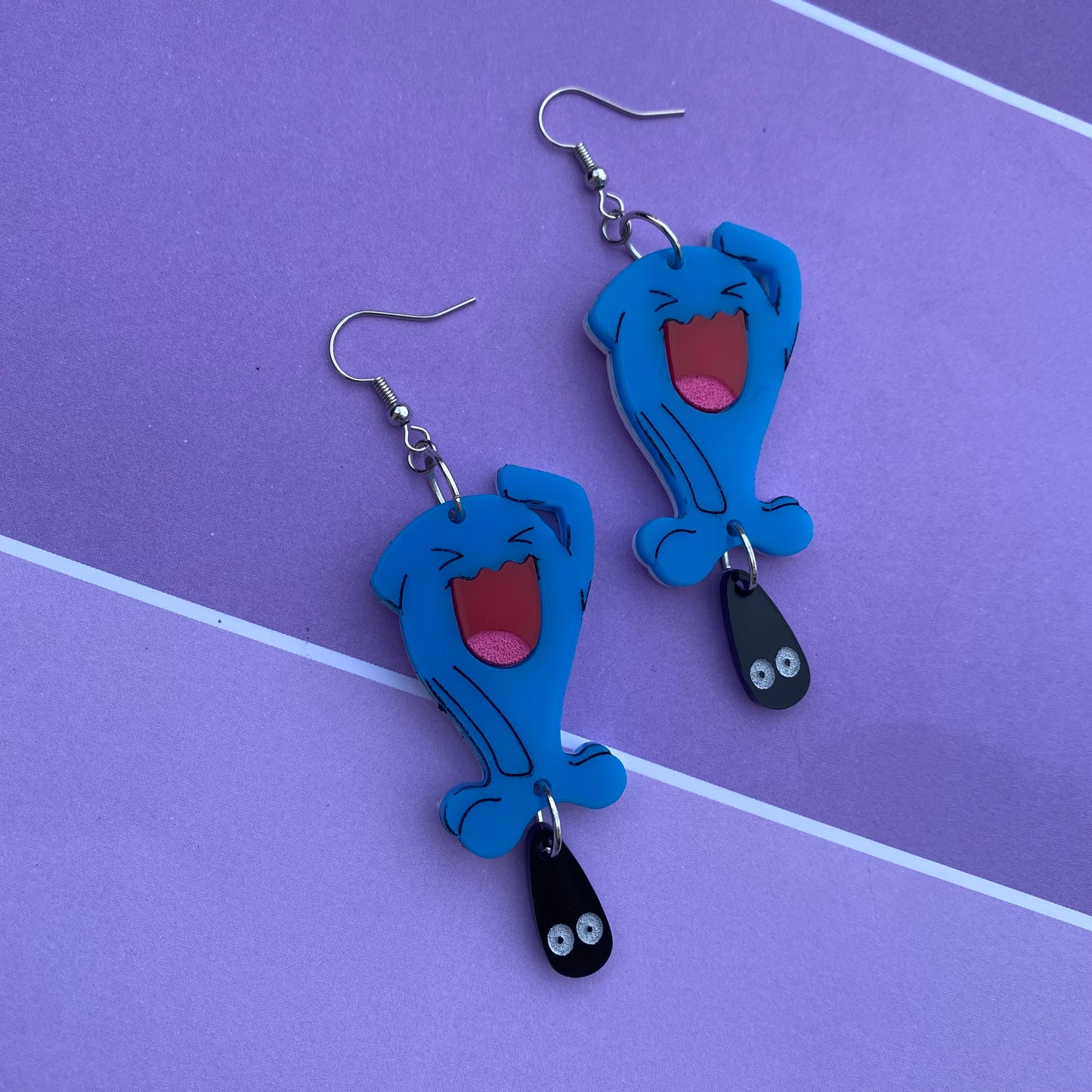 Wobbuffet Acrylic Earrings