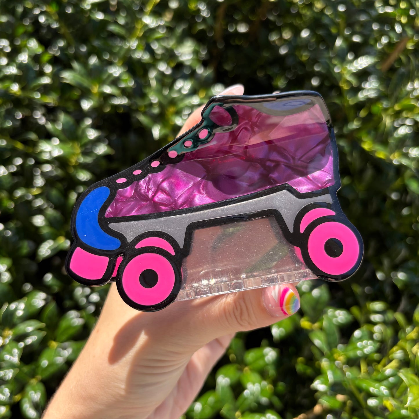Roller Derby Purple Skate Claw Clip
