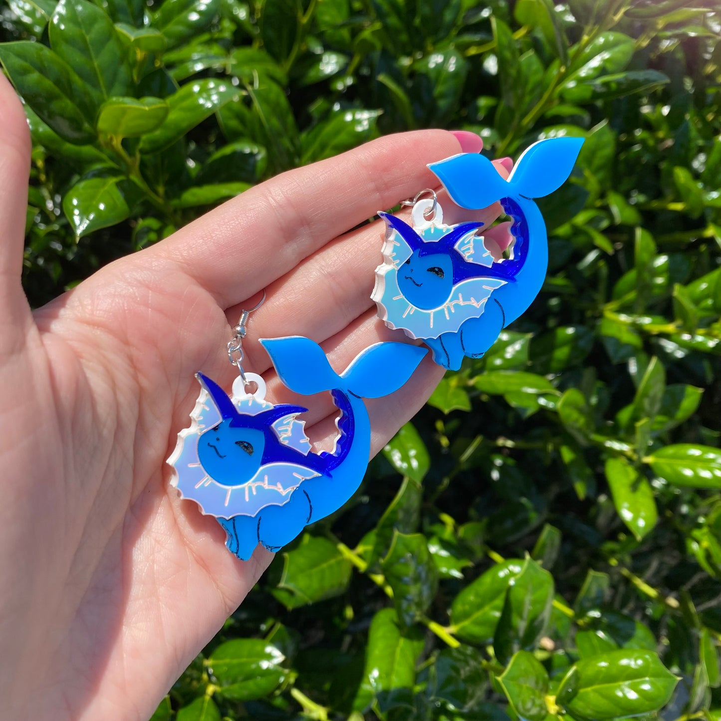 Vaporeon Acrylic Earrings