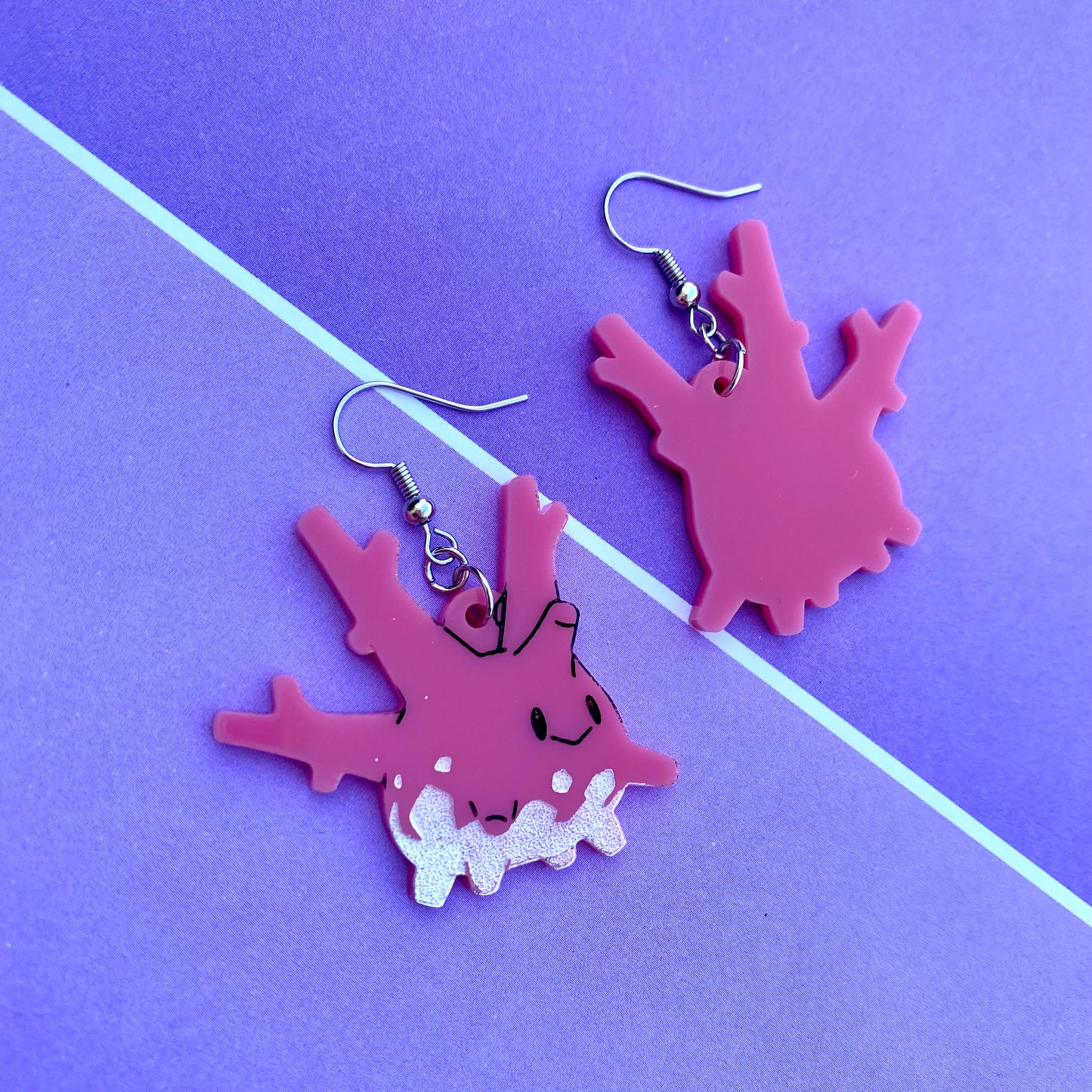 Corsola Acrylic Earrings