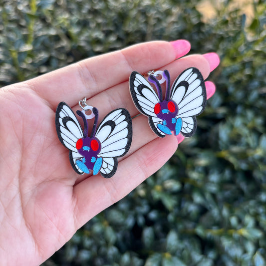 Butterfree Small Acrylic Earrings