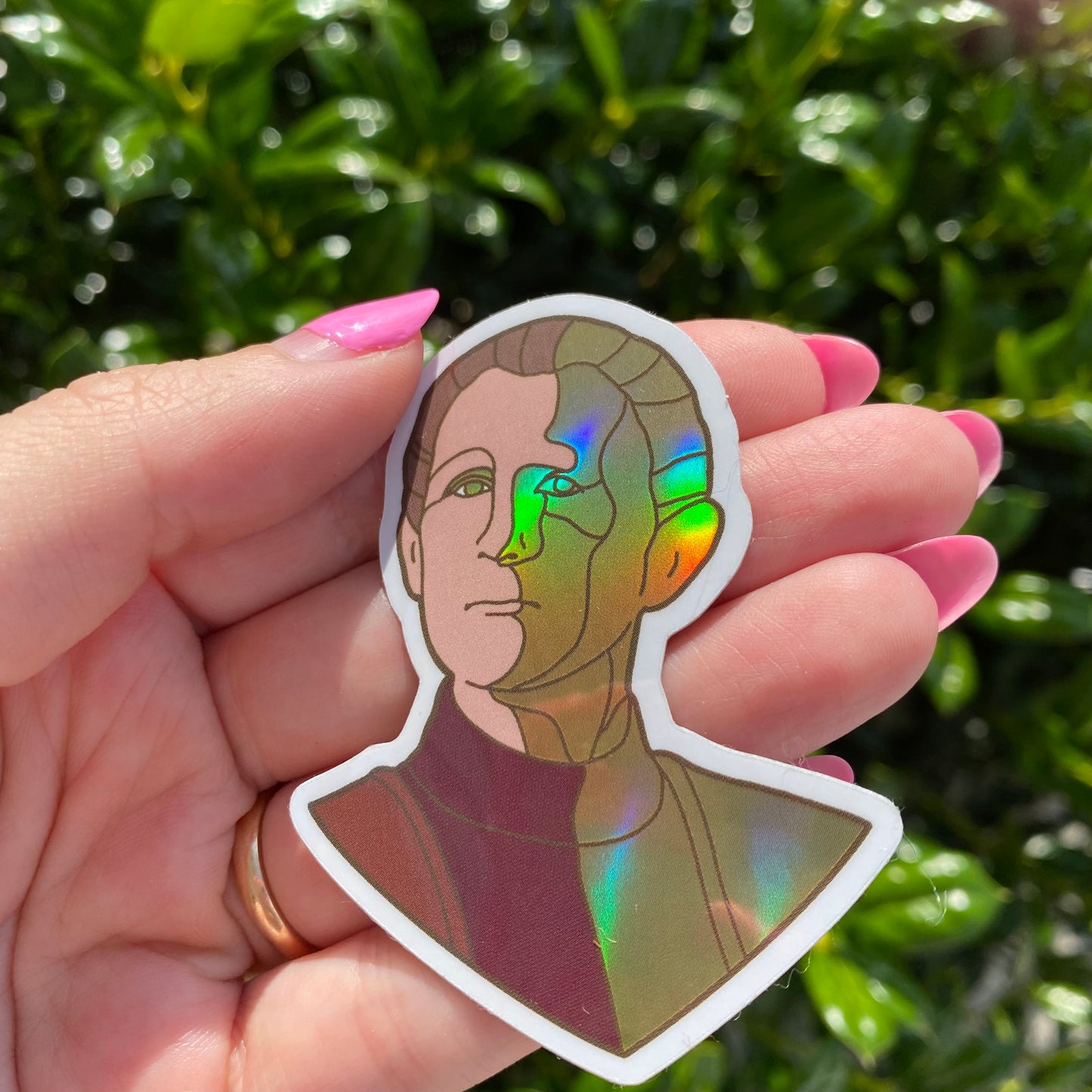 Transforming Odo Holographic Vinyl Sticker