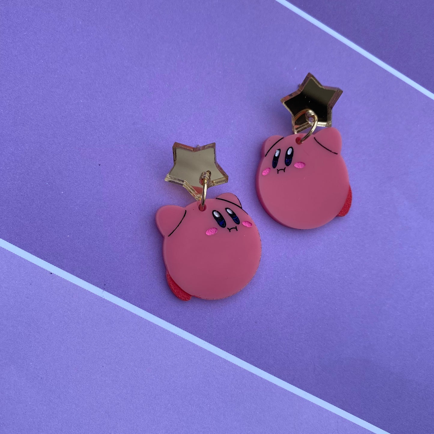 Kirby Floating Star Stud Acrylic Earrings