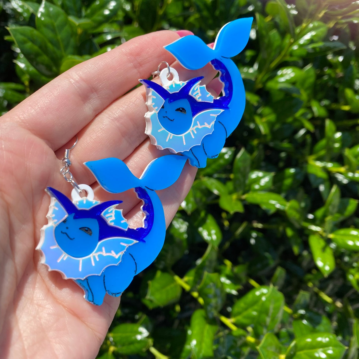 Vaporeon Acrylic Earrings