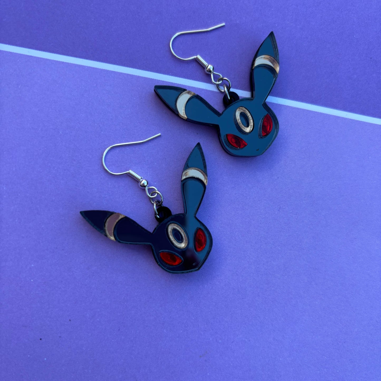 Umbreon Head Acrylic Earrings