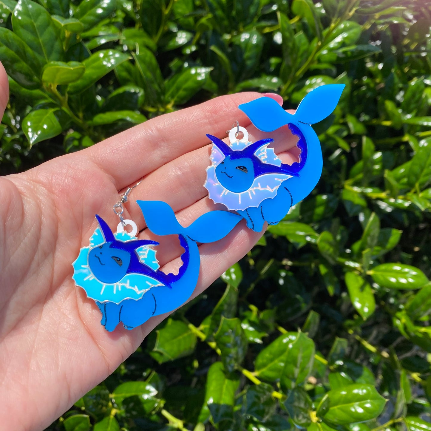 Vaporeon Acrylic Earrings