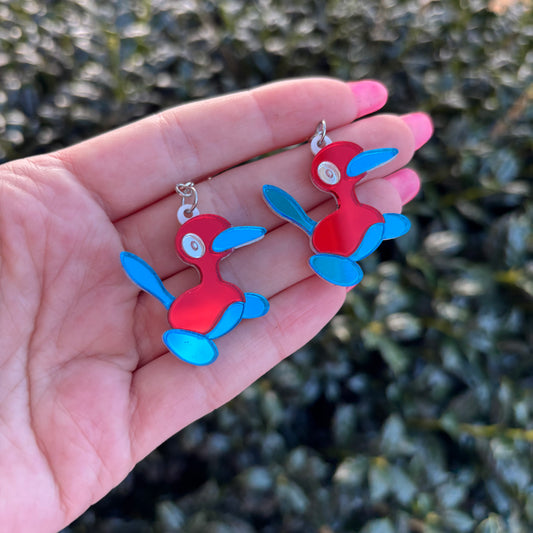 Porygon2 Acrylic Earrings