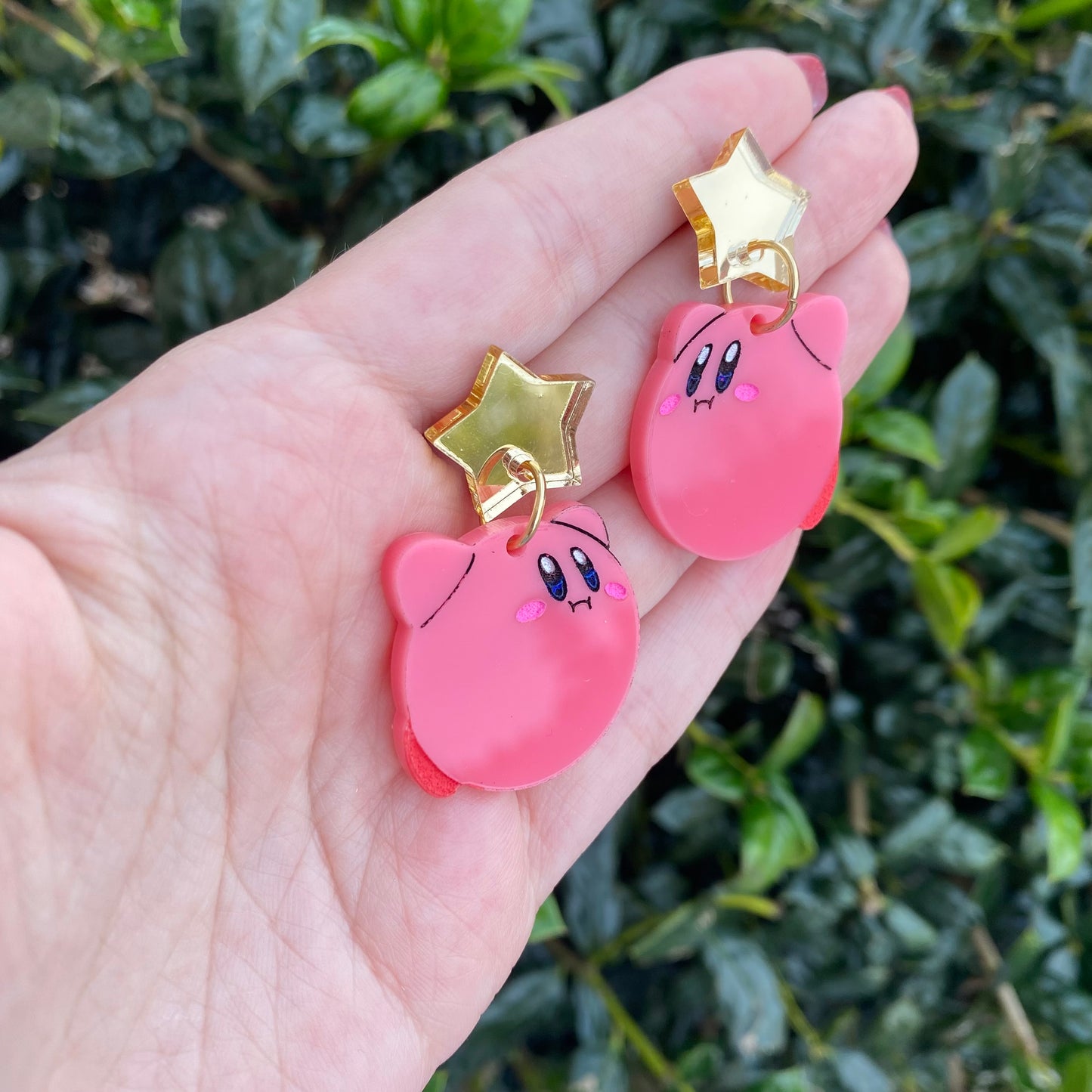 Kirby Floating Star Stud Acrylic Earrings