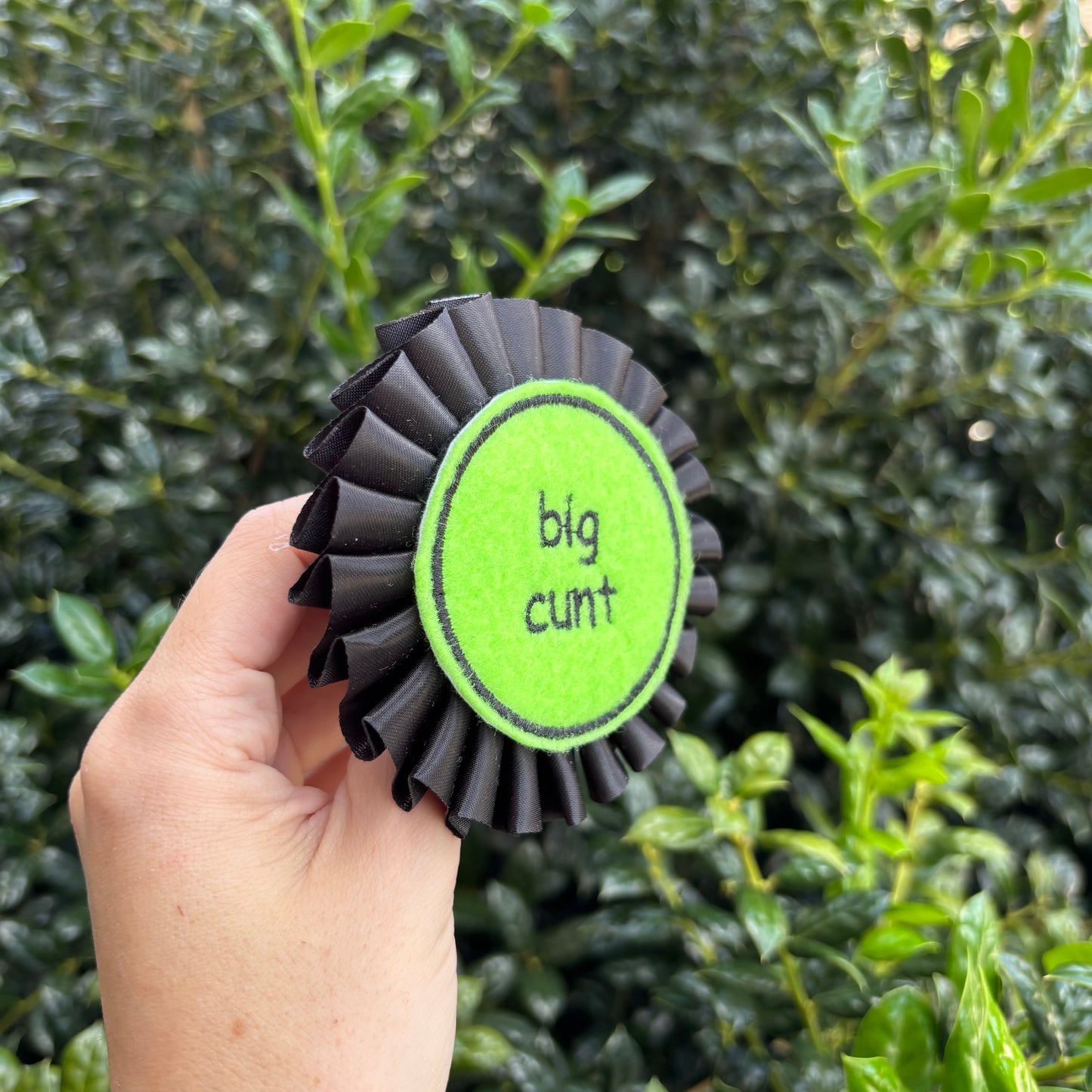 Big Cunt Ribbon Rosette