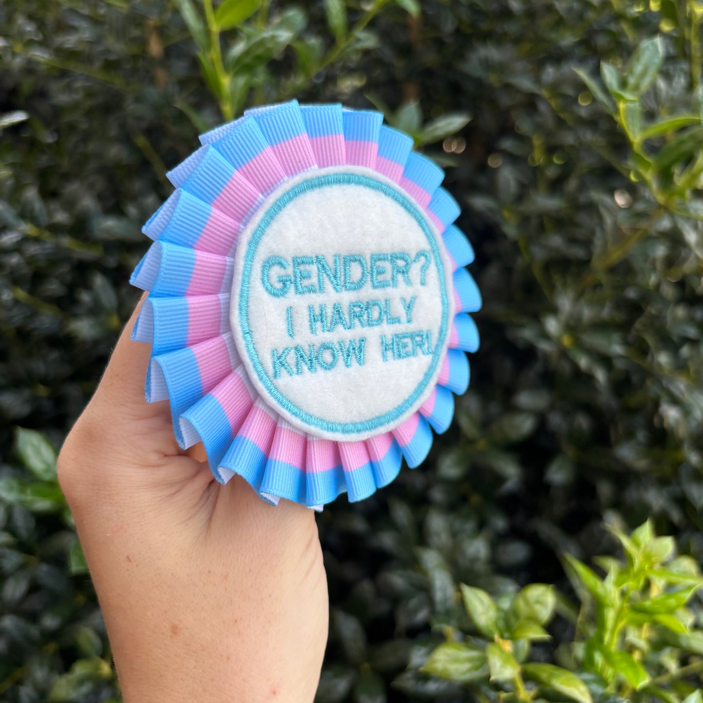 Gender? I hardly know her! Ribbon Rosette