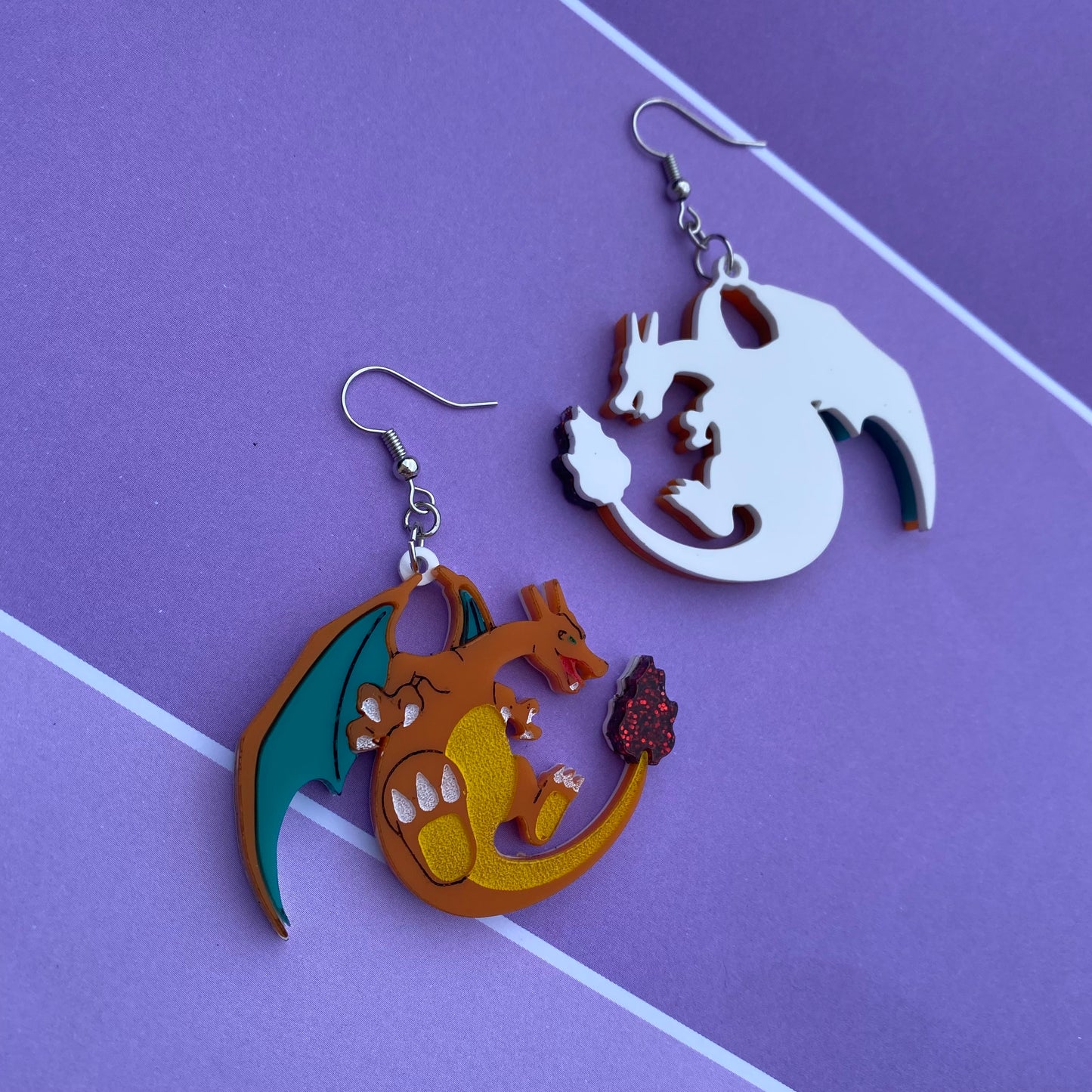 Charizard Acrylic Earrings