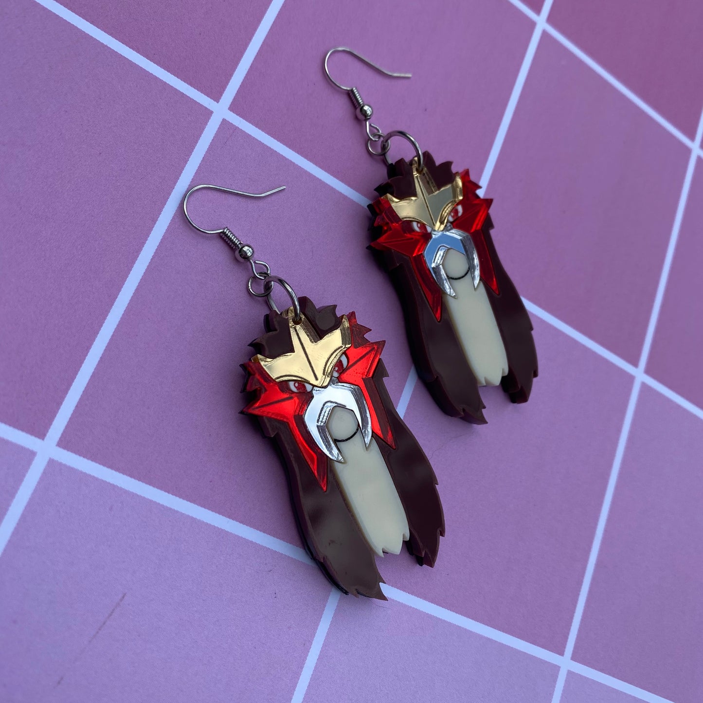 Entei Acrylic Earrings