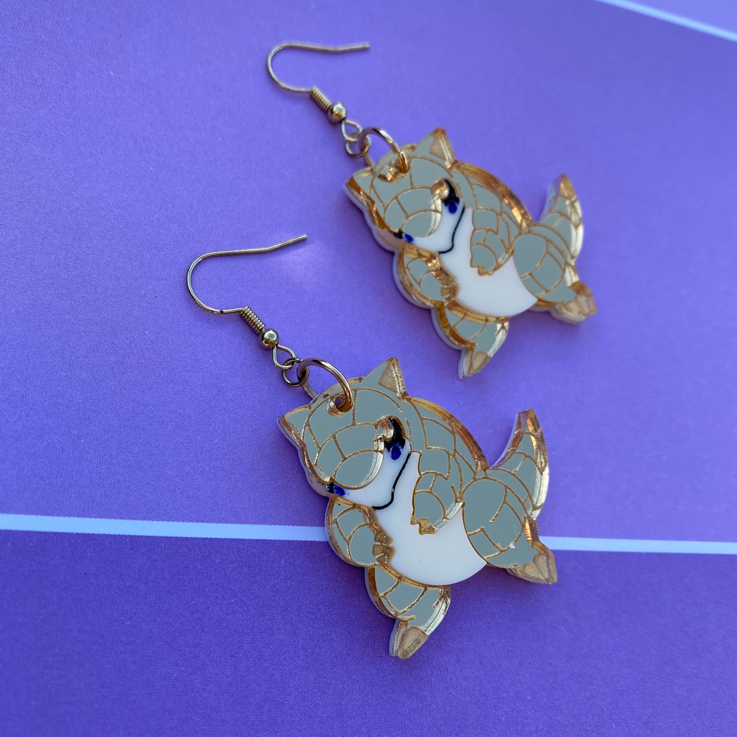 Sandshrew Acrylic Earrings