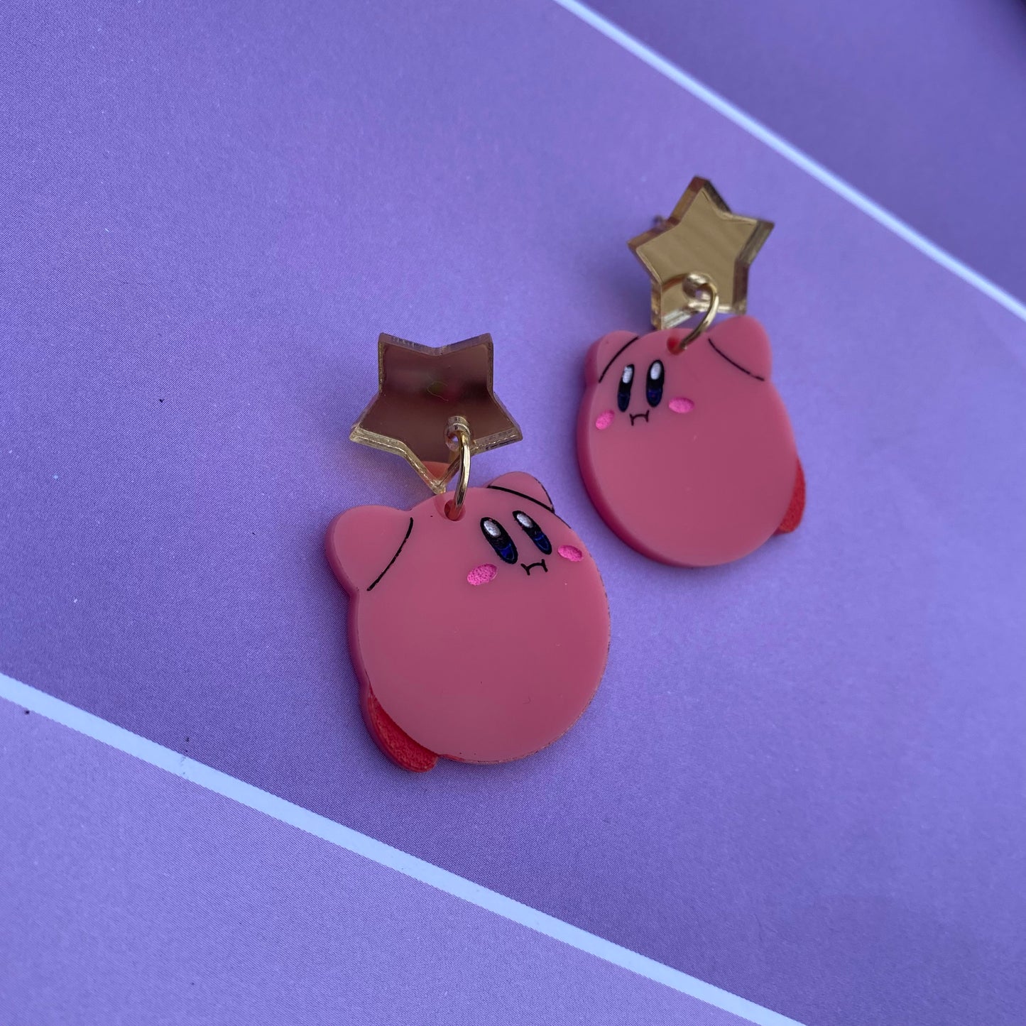 Kirby Floating Star Stud Acrylic Earrings