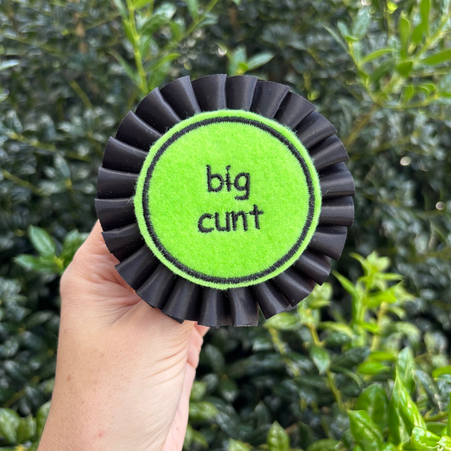 Big Cunt Ribbon Rosette