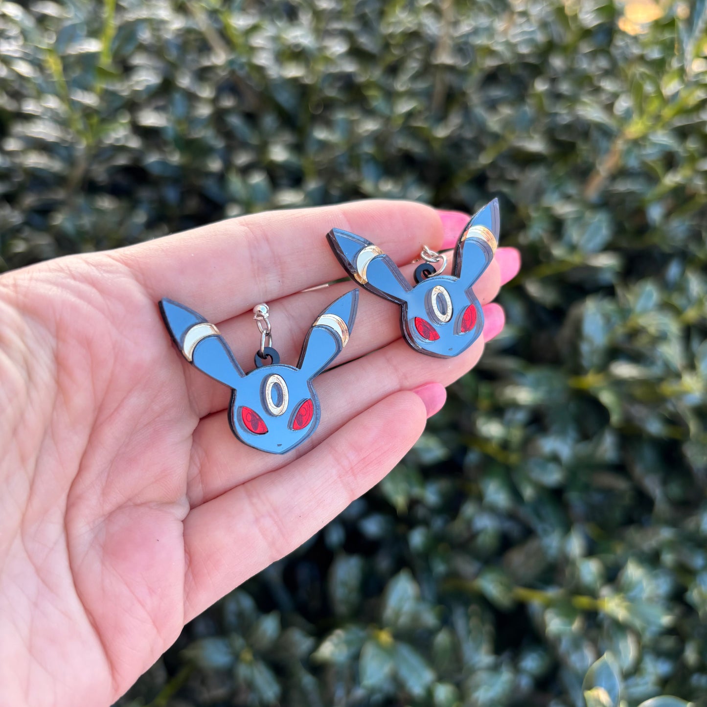Umbreon Head Acrylic Earrings