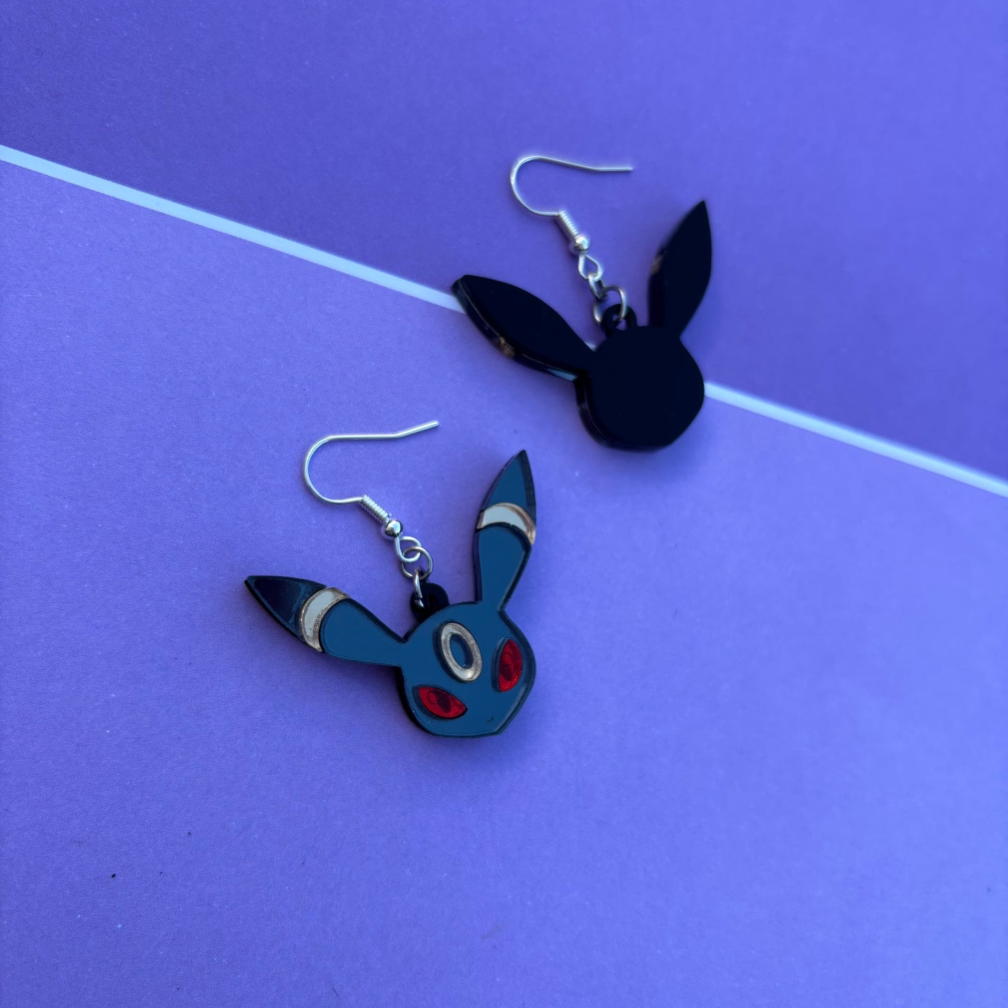 Umbreon Head Acrylic Earrings