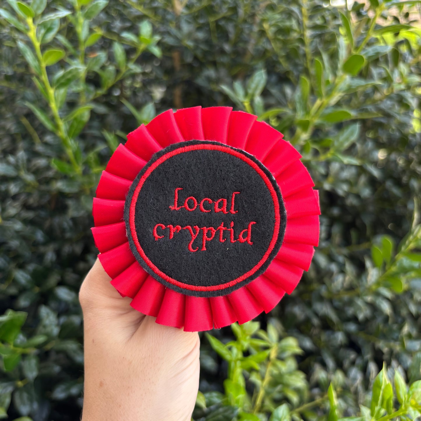 Local Cryptid Ribbon Rosette