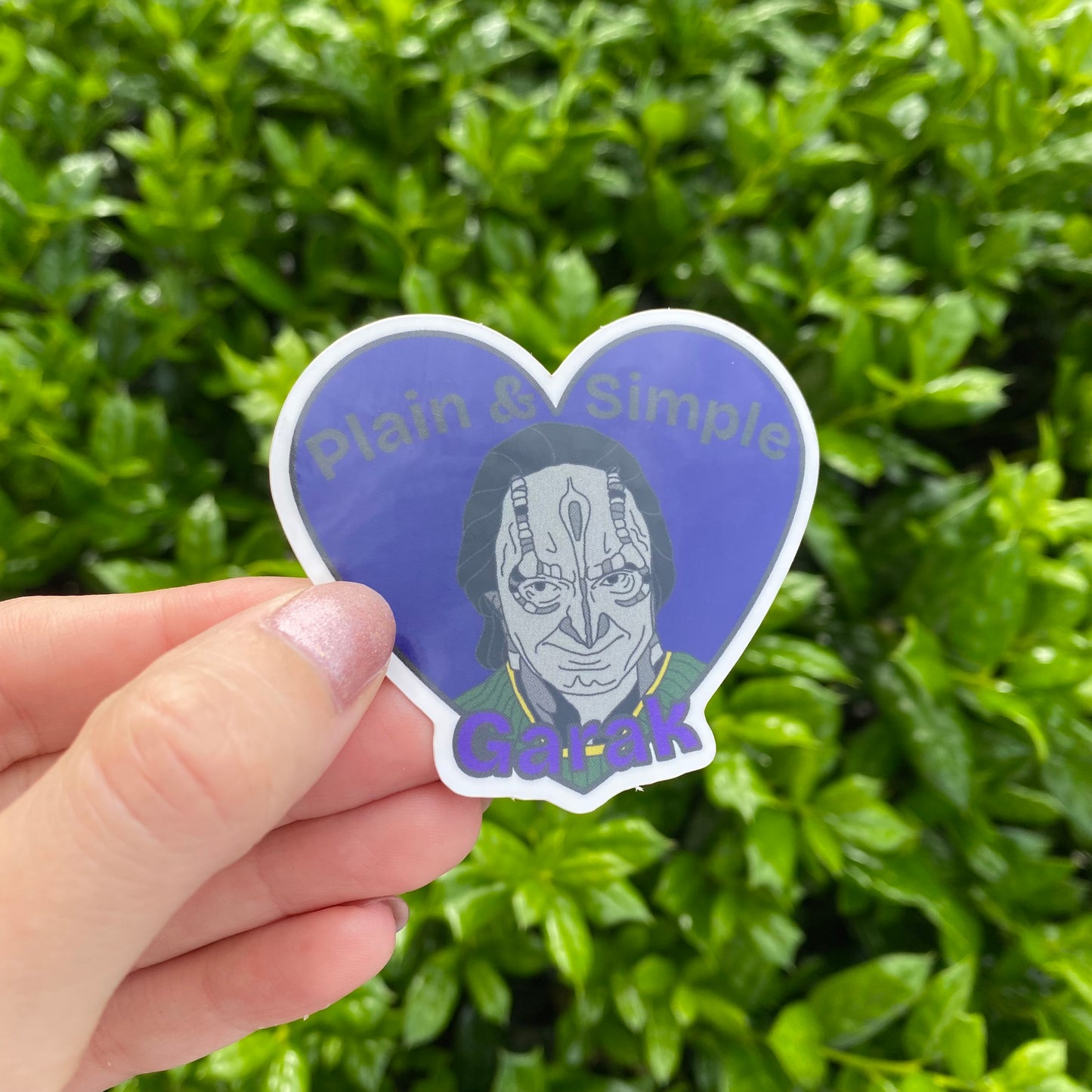 Plain & Simple Garak 2.5” Vinyl Sticker