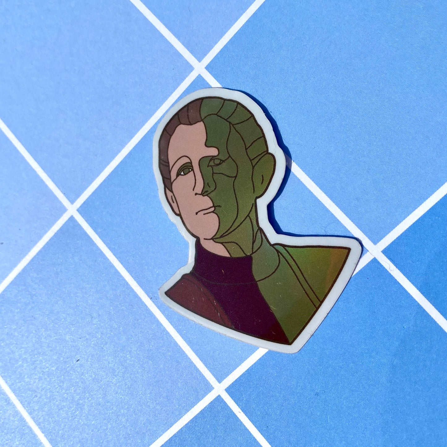 Transforming Odo Holographic Vinyl Sticker