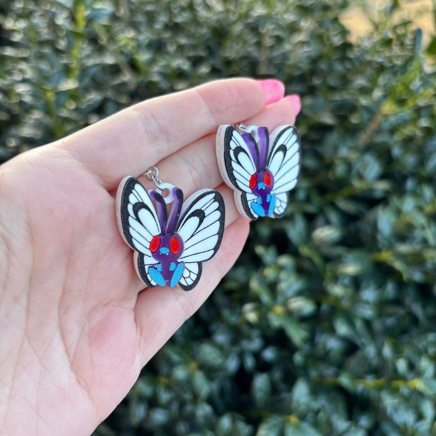 Butterfree Small Acrylic Earrings