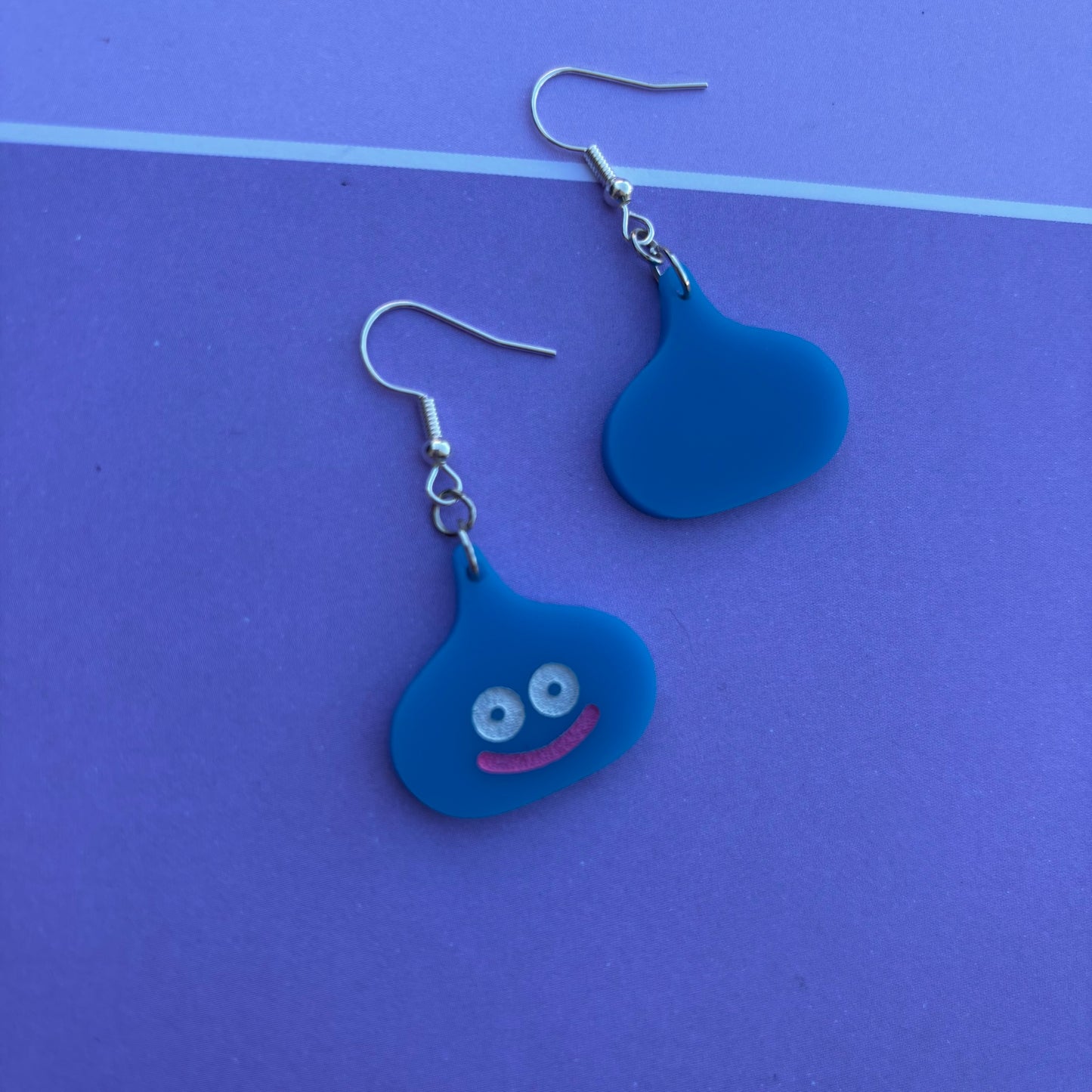 Blue Slime Acrylic Earrings